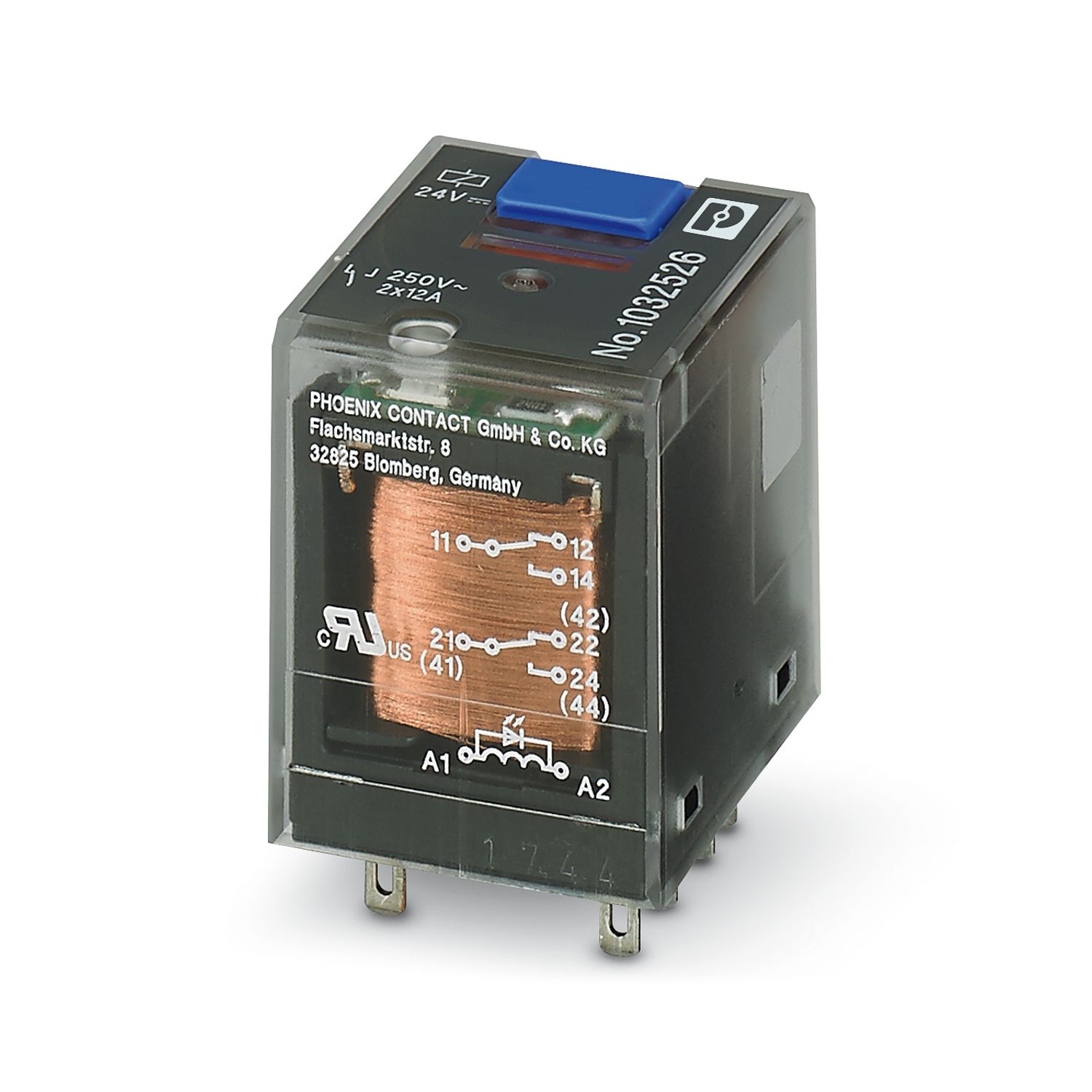 Phoenix Contact-1032526-PHOENIX, relais, relay, industrial, power, contacts, puissance, LED